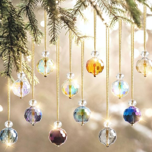 Anthropologie Crystal Ornaments Christmas Tree Decorations - Picture 1 of 7